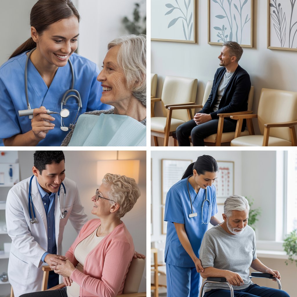 Doctor explicando tratamiento a paciente